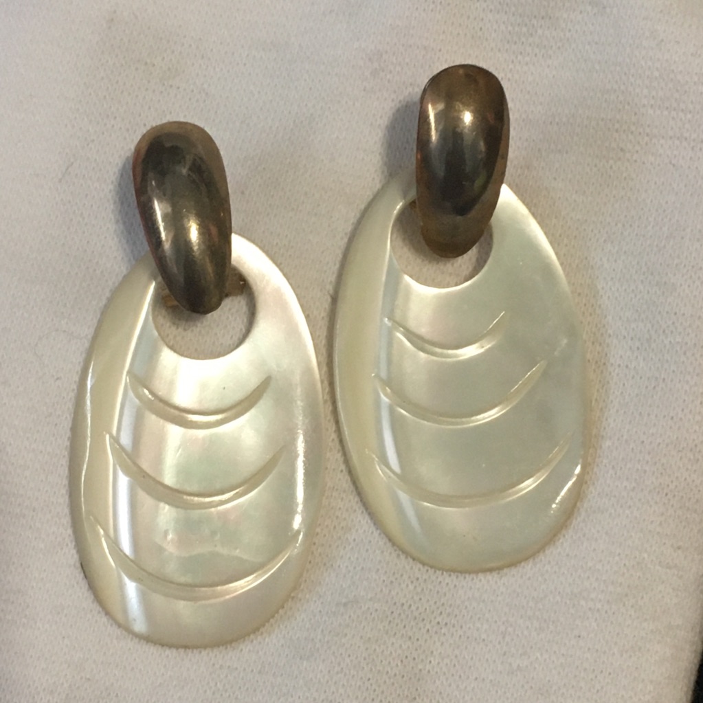 Hinged Back Shell Earrings